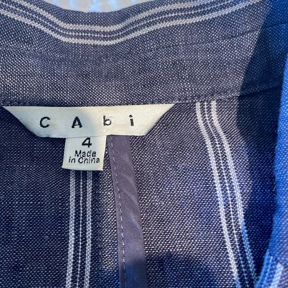 Cabi nautical stripe linen blazer - Picture 3 of 6